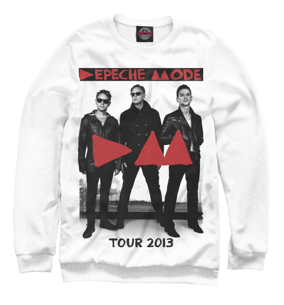 Женский свитшот с изображением Delta Machine Tour 2013 цвета Белый