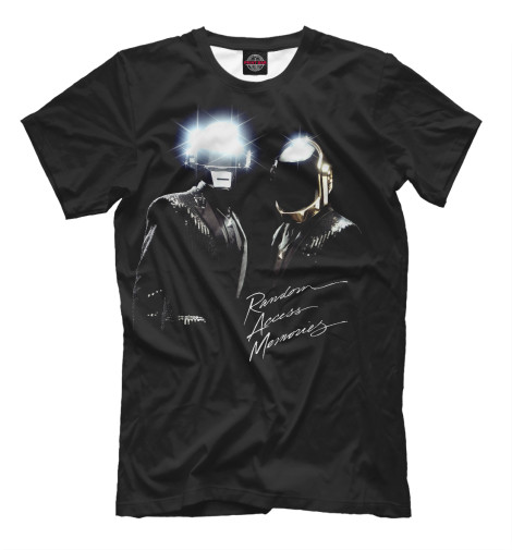 

Футболки Print Bar, Черный, Daft Punk