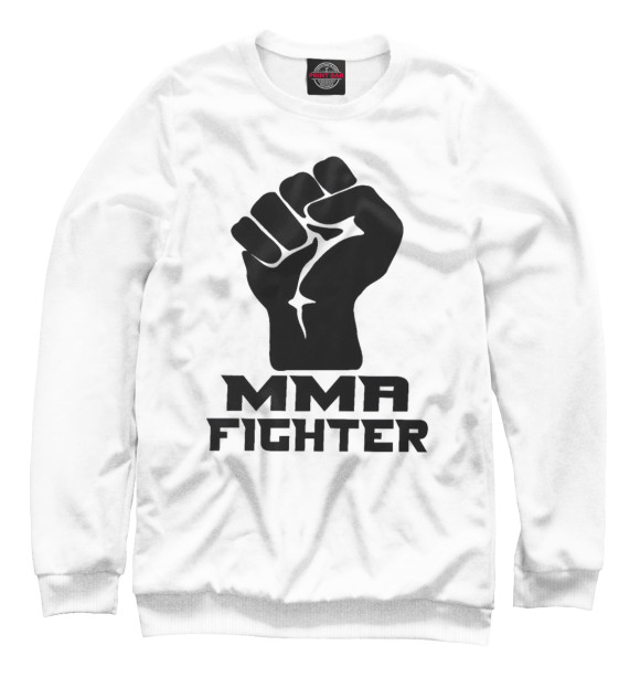 Мужской свитшот с изображением MMA Fighter цвета Белый