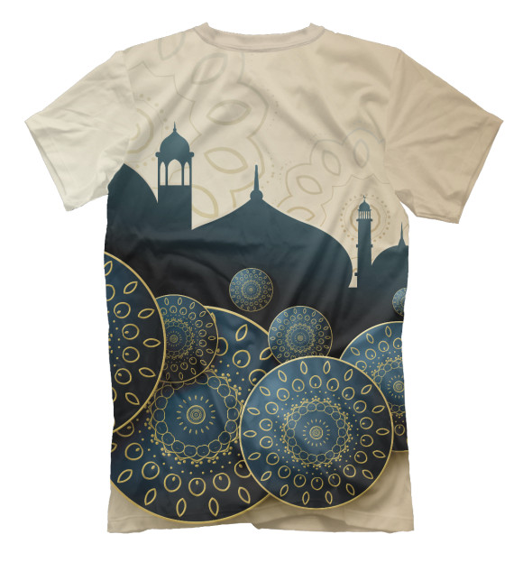Мужская футболка с изображением Mosque цвета Белый