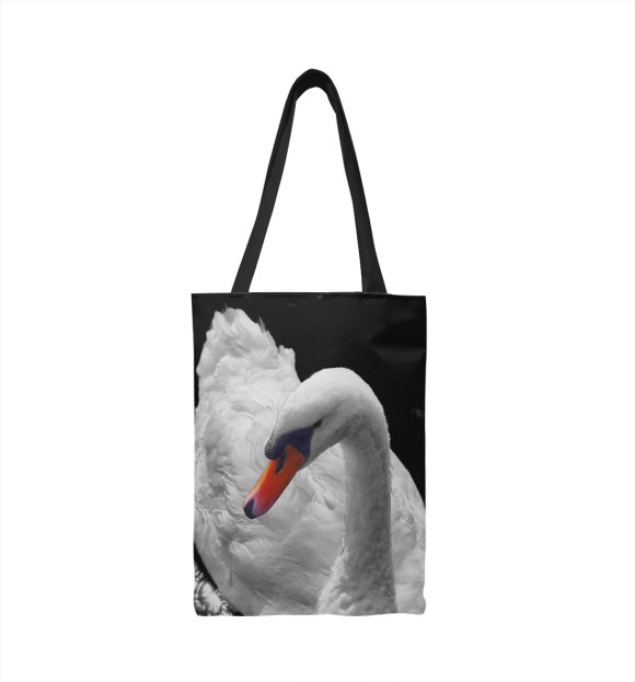 Сумка-шоппер с изображением Лебедь цвета 