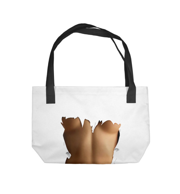 Пляжная сумка с изображением Тело цвета 