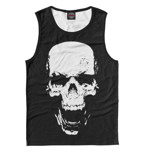 

Майки Print Bar, Белый, Skull