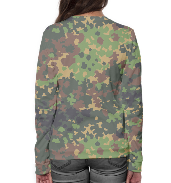 Женский свитшот с изображением Северо-Западный Округ ВВ цвета Белый