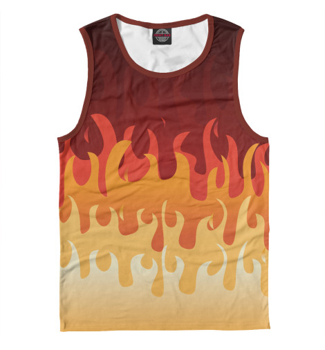 

Майки Print Bar, Белый, Огонь