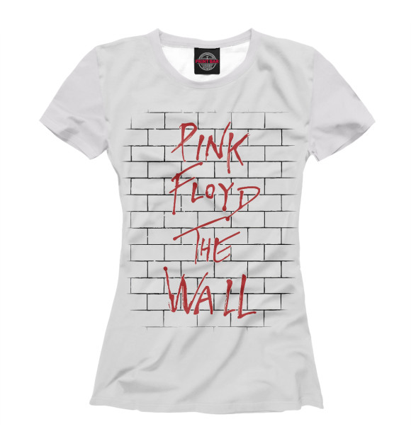 Футболка для девочек с изображением Pink Floyd цвета Белый