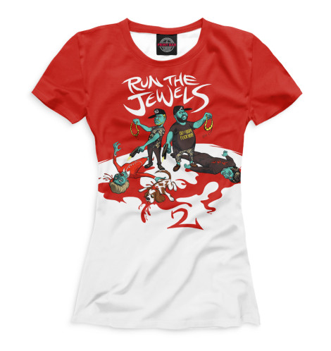 

Футболки Print Bar, Белый, Run the Jewels