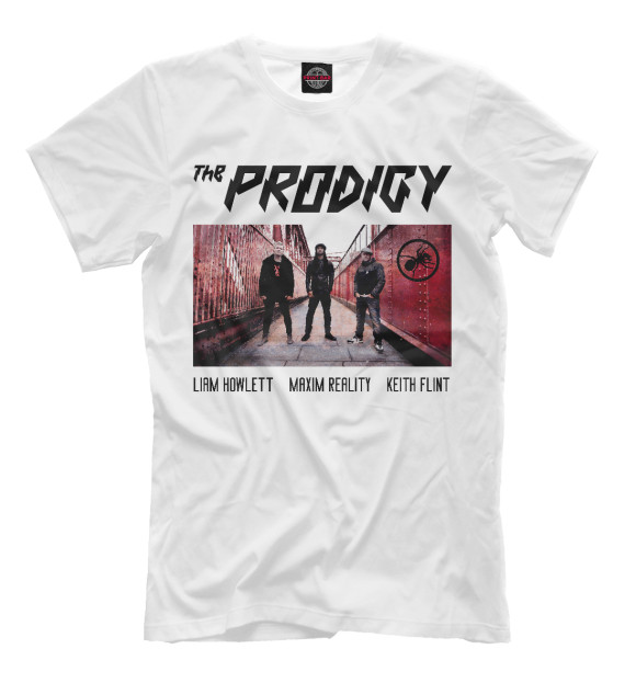Мужская футболка с изображением The Prodigy Band цвета Молочно-белый