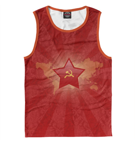 

Майки Print Bar, Белый, Красная звезда