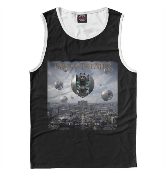 Мужская майка с изображением Dreamtheater цвета Белый