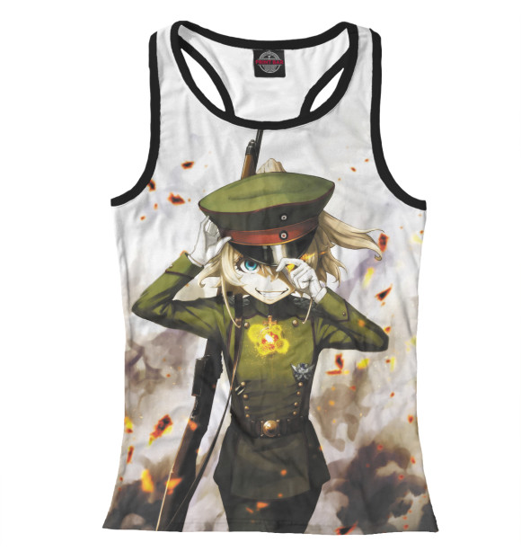 Женская майка-борцовка с изображением Таня фон Дегручав цвета Белый