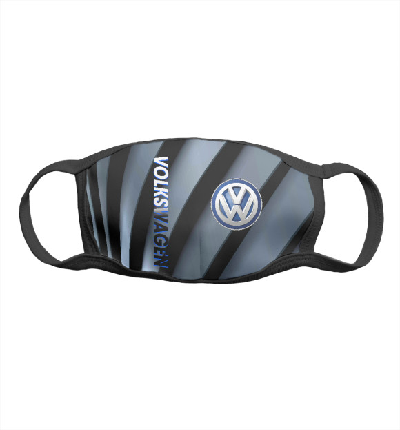 Маска тканевая с изображением Volkswagen | Фольцваген цвета Белый