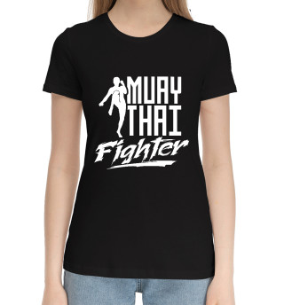 Хлопковая футболка для девочек Muay Thai Fighter