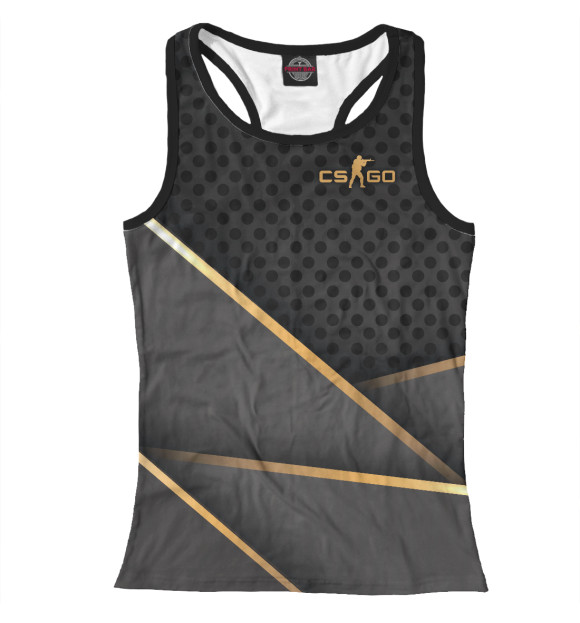 Женская майка-борцовка с изображением Counter-Strike цвета Белый