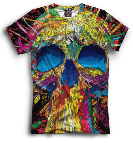 

Футболки Print Bar, Черный, Skull