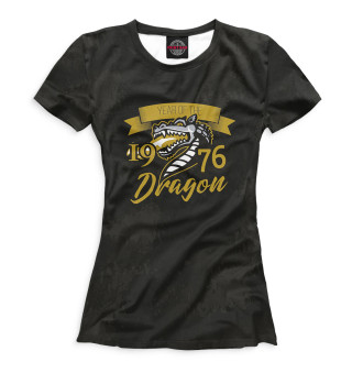 Женская футболка Год дракона — 1976