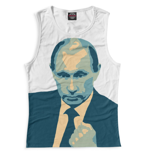 

Майки Print Bar, Белый, Путин