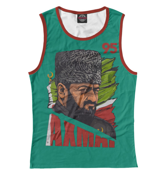 Майка для девочки с изображением Ахмат Чечня цвета Белый