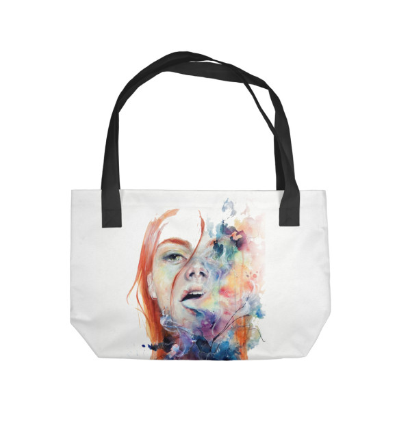 Пляжная сумка с изображением Арт цвета 