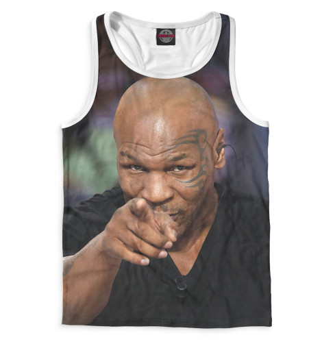 

Майки борцовки Print Bar, Белый, Майк Тайсон