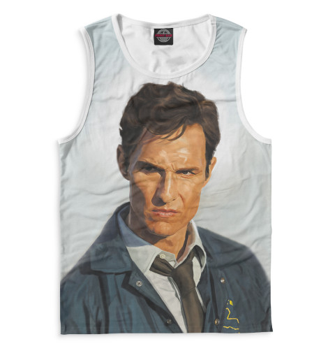 

Майки Print Bar, Белый, Настоящий детектив