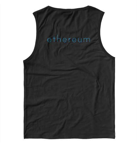 Майка для мальчика с изображением Ethereum ETH цвета Белый
