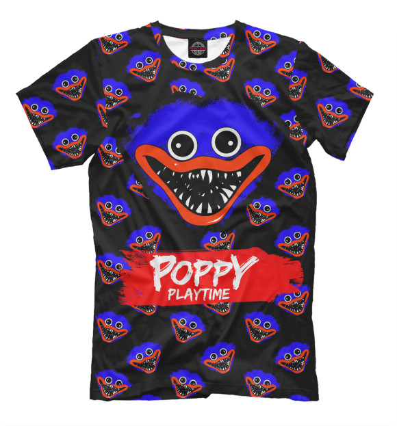 Футболка для мальчиков с изображением Poppy Playtime 2 цвета Белый