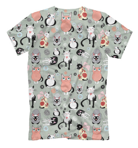 

Футболки Print Bar, Бежевый, Милые Котейки