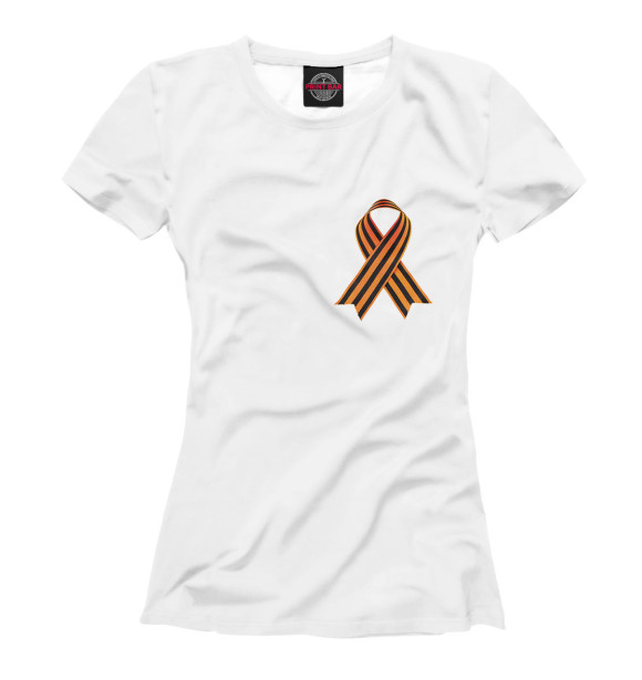 Женская футболка с изображением 9 мая цвета Белый