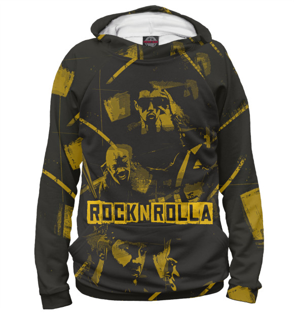 Женское худи с изображением Rocknrolla цвета Белый