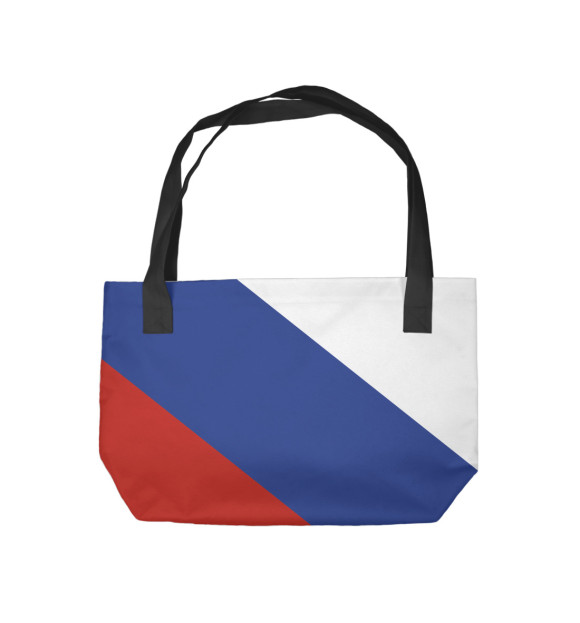 Пляжная сумка с изображением Триколор России цвета 
