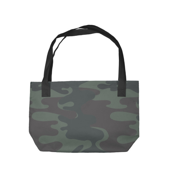 Пляжная сумка с изображением Милитари цвета 