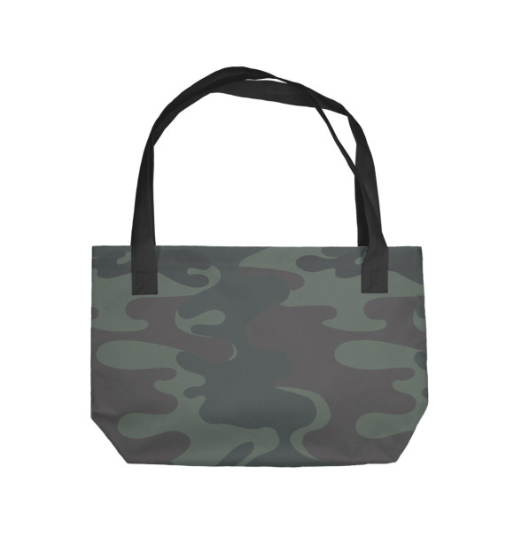 Пляжная сумка с изображением Милитари цвета 