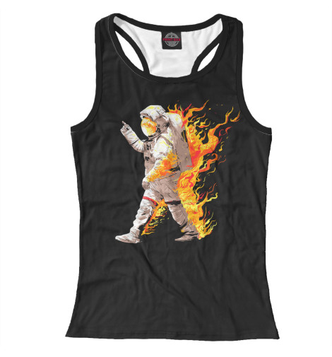 

Майки борцовки Print Bar, Белый, Астронавт в огне