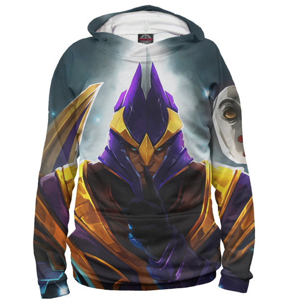 Женское худи с изображением Silencer цвета Белый