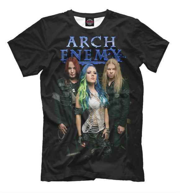 Мужская футболка с изображением Arch Enemy цвета Черный