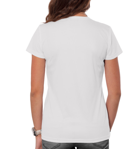Женская футболка с изображением Electronic цвета Белый