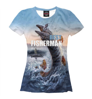 Женская футболка Best fishermen