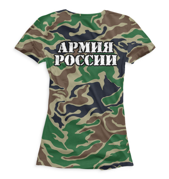 Женская футболка с изображением Пограничные войска цвета Белый