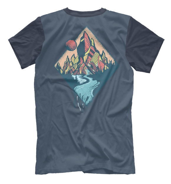 Футболка для мальчиков с изображением Mountains цвета Белый