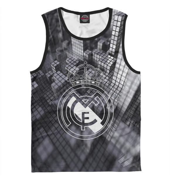 Майка для мальчика с изображением Real Madrid / Реал Мадрид цвета Белый