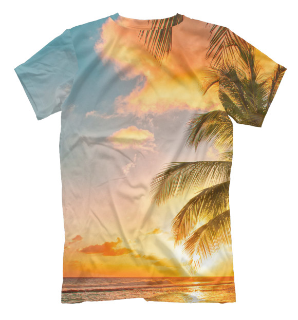 Футболка для мальчиков с изображением TROPICAL HYPE цвета Белый