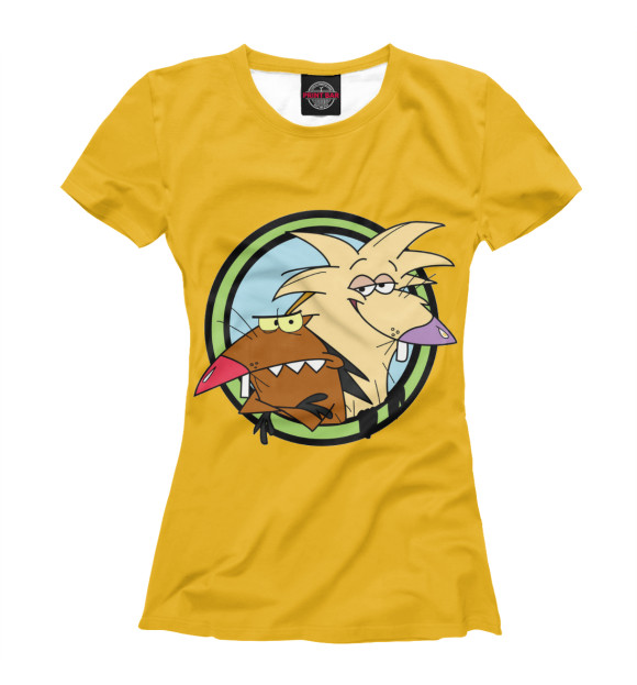 Футболка для девочек с изображением Крутые бобры цвета Белый