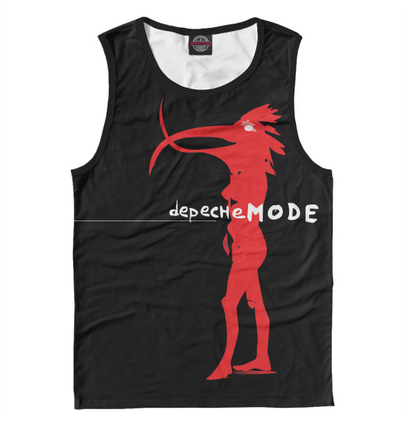 Майка для мальчика с изображением Depeche Mode цвета Белый