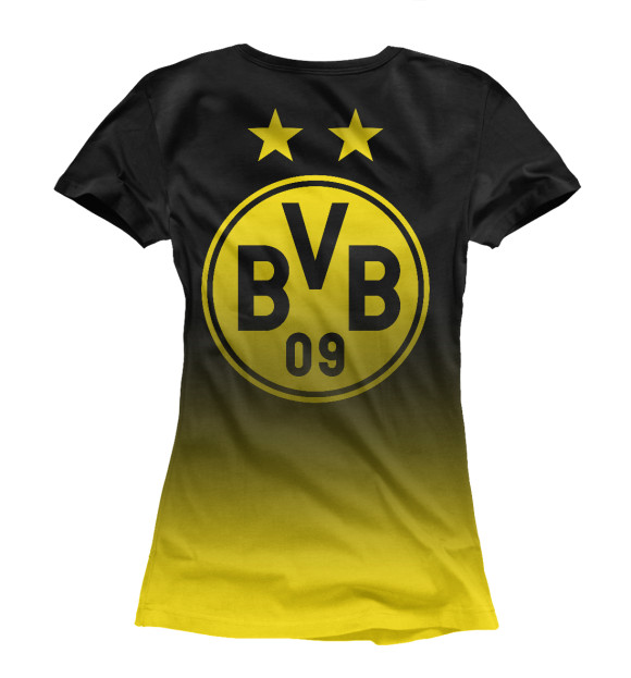Женская футболка с изображением Боруссия Дортмунд цвета Белый