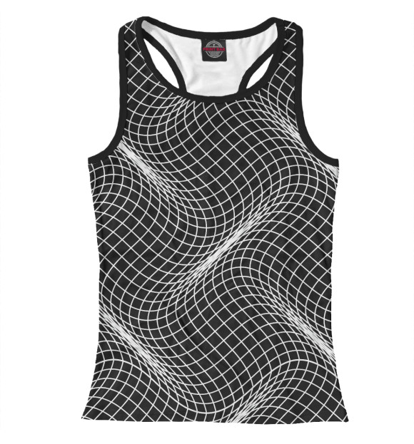 Женская майка-борцовка с изображением Morton 3D цвета Белый