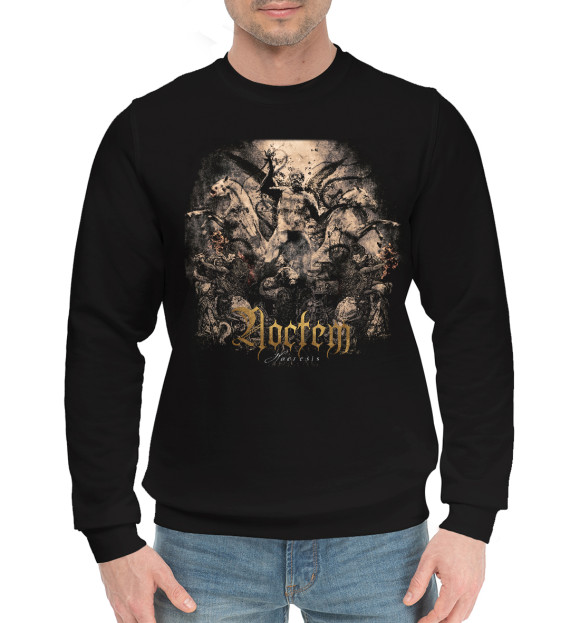 Мужской хлопковый свитшот с изображением Noctem цвета Черный