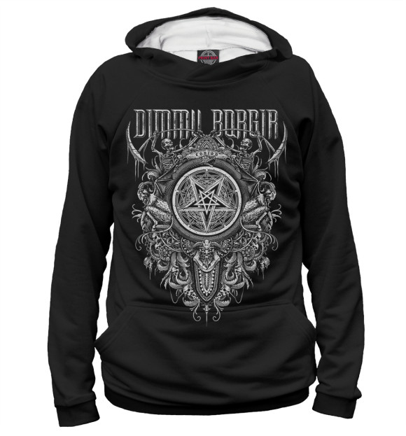 Женское худи с изображением Dimmu Borgir цвета Белый