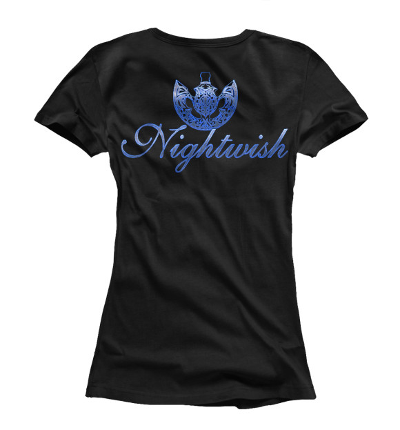 Женская футболка с изображением Nightwish цвета Белый