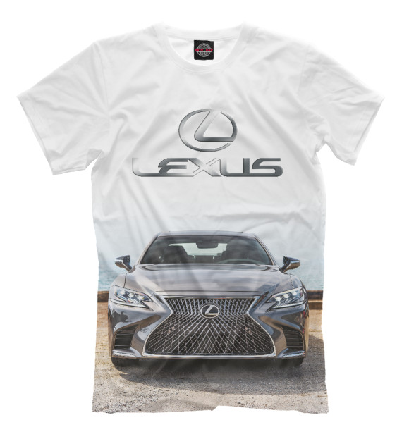 Футболка для мальчиков с изображением Lexus LS цвета Белый